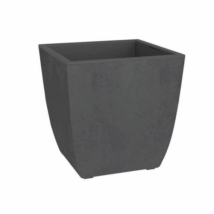 Eda Jardinera DIVA BASALT Gris Antracita Cuadrada 42 L Eda Jardinera DIVA BASALT Gris Antracita Cuadrada 42 L