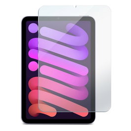eSTUFF Titan Shield Protector de pantalla de vidrio templado 9H para iPad Mini 7 y 6, compatible con fundas, resistente a impactos y golpes, incluye kit de limpieza