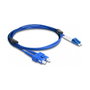 DeLOCK Cable de fibra óptica LC Duplex a SC Duplex monomodo OS2 con cobertura metálica, 2 m