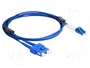 DeLOCK Cable de fibra óptica LC Duplex a SC Duplex Singlemode OS2 con armadura metálica, 2 m
