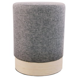 Home Deco Factory Puf Antracita, Diámetro 30 cm