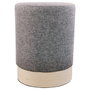 Home Deco Factory Puf Antracita, Diámetro 30 cm