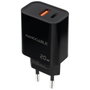 NANO CABLE Cargador de Pared 20W USB-C PD y USB-A QC Negro