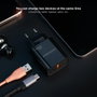NANO CABLE Cargador de Pared 20W USB-C PD y USB-A QC Negro