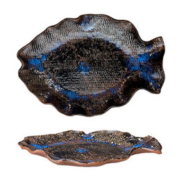 Summa Daterra Fuente Pez de Gres para Vajilla, 24.5 x 18 x 2.3 cm (Set de 2)