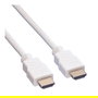 VALUE HDMI High Speed Kabel mit Ethernet 7.5 m Blanco - Cable HDMI con Audio ARC, 3D, 4K Ultra HD y Ethernet, Conector Macho