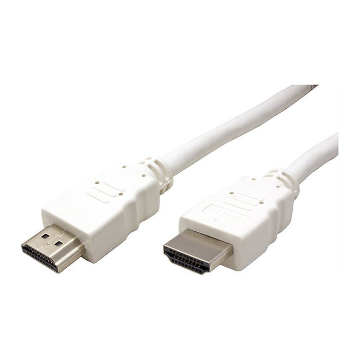 VALUE HDMI High Speed Kabel mit Ethernet 7.5 m Blanco - Cable HDMI con Audio ARC, 3D, 4K Ultra HD y Ethernet, Conector Macho
