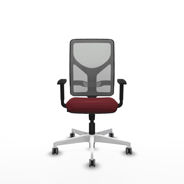 PIQUERAS Y CRESPO Silla de oficina Motilla con mecanismo Sincro, Granate y Gris PIQUERAS Y CRESPO Silla de oficina Motilla con mecanismo Sincro, Granate y Gris