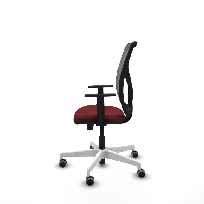 PIQUERAS Y CRESPO Silla de oficina Motilla con mecanismo Sincro, Granate y Gris PIQUERAS Y CRESPO Silla de oficina Motilla con mecanismo Sincro, Granate y Gris