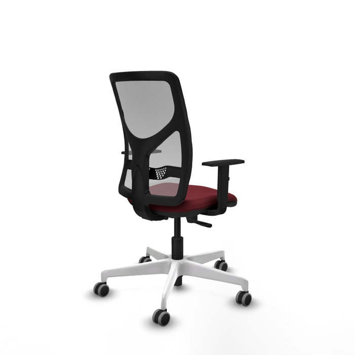PIQUERAS Y CRESPO Silla de oficina Motilla con mecanismo Sincro, Granate y Gris PIQUERAS Y CRESPO Silla de oficina Motilla con mecanismo Sincro, Granate y Gris