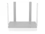 Keenetic Hero 4G+ (KN-2311) Router Inalámbrico 4G/LTE AX1800 con Wi-Fi 6 Mesh, Puertos Gigabit Ethernet, USB 3.0 y 4 Antenas, Gris y Blanco