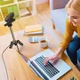 j5create JVCU100-N Cámara Web Full HD con Rotación de 360°