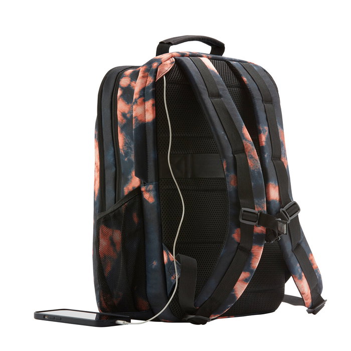 HP Campus XL Tie Dye Backpack Negro y Naranja