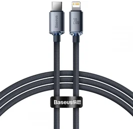 Baseus CAJY000201 Cable de carga USB-C a Lightning 1.2 m Gris para iPhone, iPad y dispositivos móviles