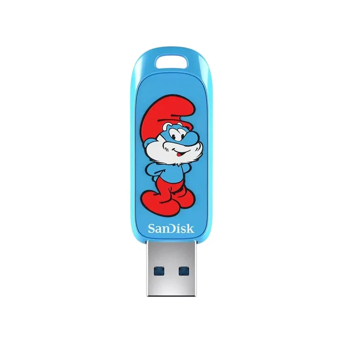 Sandisk STICK Brainy Smurf 64GB 130MBs Sandisk STICK Brainy Smurf 64GB 130MBs