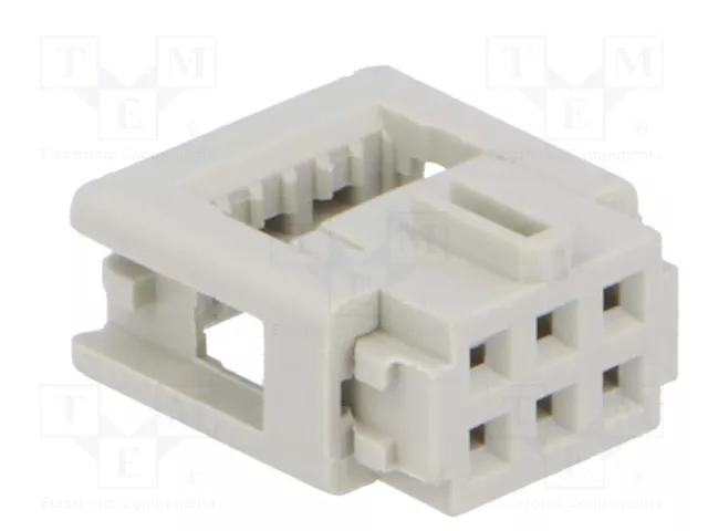 HARTING Conector IDC hembra de 6 pines 2x3 recto