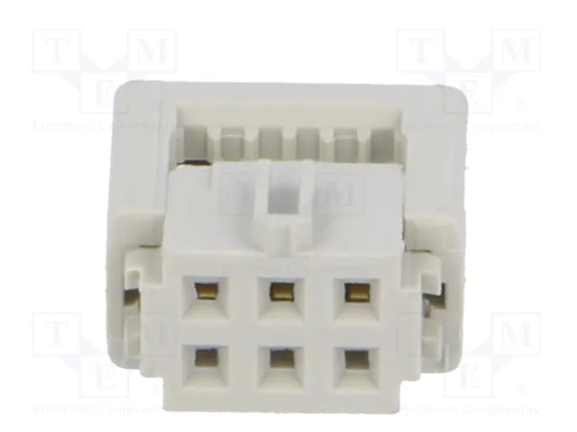 HARTING Conector IDC hembra de 6 pines 2x3 recto