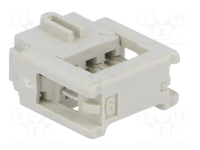HARTING Conector IDC hembra de 6 pines 2x3 recto