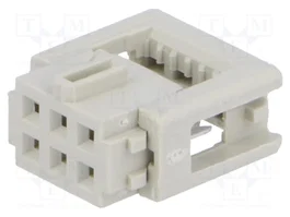HARTING Conector IDC hembra de 6 pines 2x3 recto