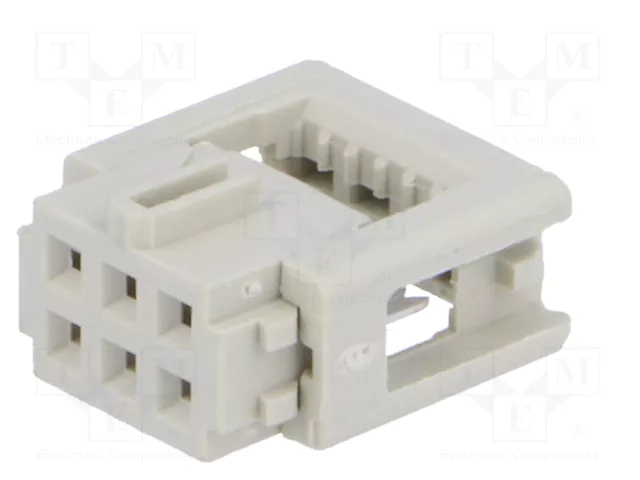 HARTING Conector IDC hembra de 6 pines 2x3 recto