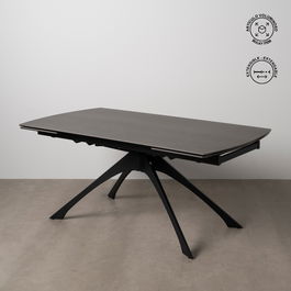 Mesa Extensible Gris Oscuro 180 X 90 X 76 cm