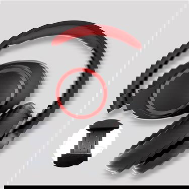 Elbe ABT-B26-N Auricular de Diadema Bluetooth Plegable Negro/Rojo con Micrófono y Aux-in