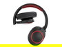 Elbe ABT-B26-N Auricular de Diadema Bluetooth Plegable Negro/Rojo con Micrófono y Aux-in