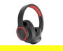 Elbe ABT-B26-N Auricular de Diadema Bluetooth Plegable Negro/Rojo con Micrófono y Aux-in