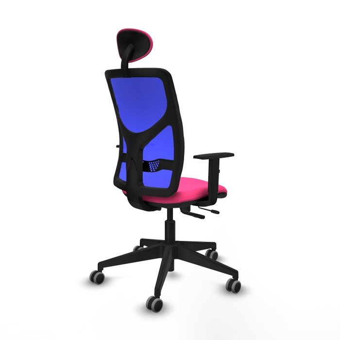 PIQUERAS Y CRESPO Silla de oficina Motilla con mecanismo Sincro/Traslack, Rosa y Azul PIQUERAS Y CRESPO Silla de oficina Motilla con mecanismo Sincro/Traslack, Rosa y Azul