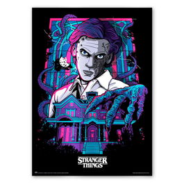 ERIK Poster Luminiscente Stranger Things 50x70cm Se Ilumina en la Oscuridad Papel Estucado 157 gr