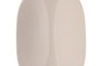 DKD Home Decor Jarrón de Gres Rugoso Blanco 10x10x18 cm