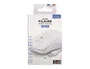 TNB SHARK Ratón óptico ambidiestro con cable USB, 1000 DPI, Blanco