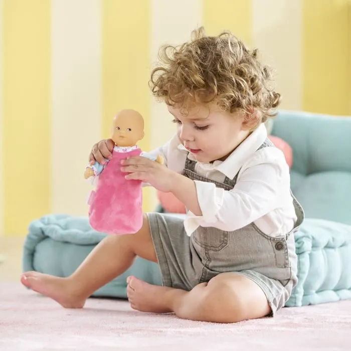 Corolle Muñeca Bebé Mini Calin Bonne Nuit Papillons - 20 cm - Pijama y Saco de Dormir - Desde 18 Meses