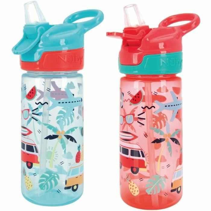Nuby Pack 2 Botellas Agua Super Quench 540 ml Rosa Nuby Pack 2 Botellas Agua Super Quench 540 ml Rosa