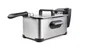 Taurus Fry 3 Freidora Eléctrica Acero Inoxidable 3 Litros (1kg Patatas) 2000W, Temperatura Regulable 150-190°C, Desmontable y Aptapara Lavavajillas