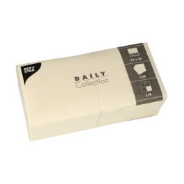 PAPSTAR Servilletas de 2 capas, champán, 24,0 x 24,0 cm