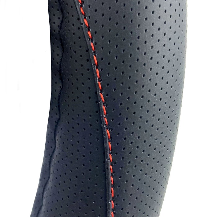 Momo Funda de Volante Elegant Universal Negro y Rojo 38-39cm
