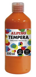 Tempera Alpino Liquida 500 Ml (Botella) Naranja