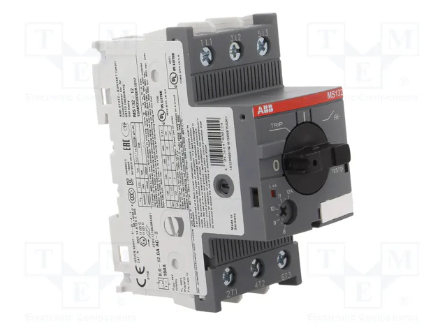 ABB MS132-12 Interruptor motorizado 5,5kW 208÷690VAC