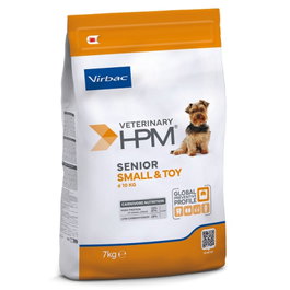 Virbac HPM Pienso para Perros Senior Razas Pequeñas y Toy, Saco de 7 kg