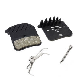 Shimano Compatible con pinzas BR-M8020, BR-M820 y BR-M640 - Pastillas de freno de resina con aletas de refrigeración para E-Bike
