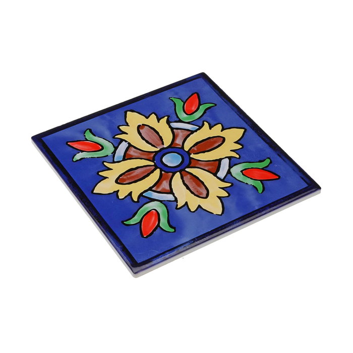 Salvamantel Versa Azul Corcho Cerámica Azulejo 20 X 0,6 X 20 CM Salvamantel Versa Azul Corcho Cerámica Azulejo 20 X 0,6 X 20 CM