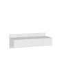Hanah Home Mesa de Maquillaje Blanca 100cm Ancho x 33cm Alto x 39.1cm Profundo con Espejo Fijo a Pared Diseño Escandinavo
