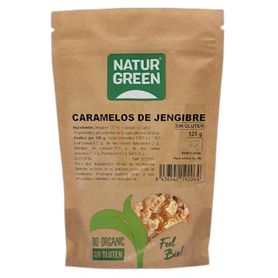 NaturGreen Caramelos de Jengibre Bio (Gominola) 125 g NaturGreen Caramelos de Jengibre Bio (Gominola) 125 g
