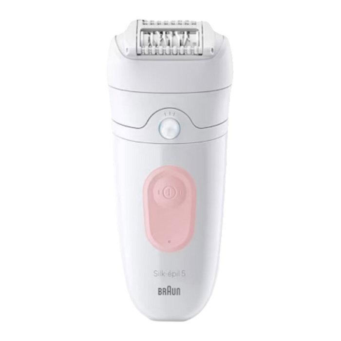 Braun Silk-épil 5 5-000 Depiladora Eléctrica con 28 Pinzas MicroGrip, Afeitadora y Recortadora, Mojado y Seco, Batería Recargable - Rosa y Blanco Braun Silk-épil 5 5-000 Depiladora Eléctrica con 28 Pinzas MicroGrip, Afeitadora y Recortadora, Mojado y Seco, Batería Recargable - Rosa y Blanco