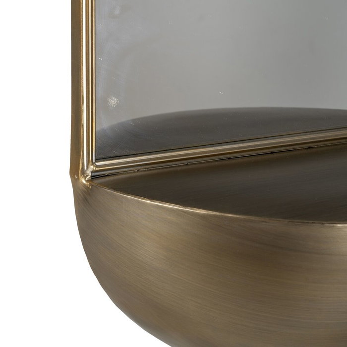 Ixia Espejo Oro Envejecido Metal-Cristal 40 x 20 x 37 cm