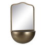 Ixia Espejo Oro Envejecido Metal-Cristal 40 x 20 x 37 cm