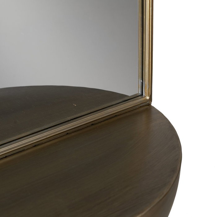 Ixia Espejo Oro Envejecido Metal-Cristal 40 x 20 x 37 cm