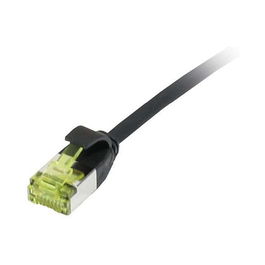 Synergy21 Patchkabel RJ45 CAT6A 500Mhz 0,15m Negro U/FTP Slimline Superflex AWG32 con Cable CAT7