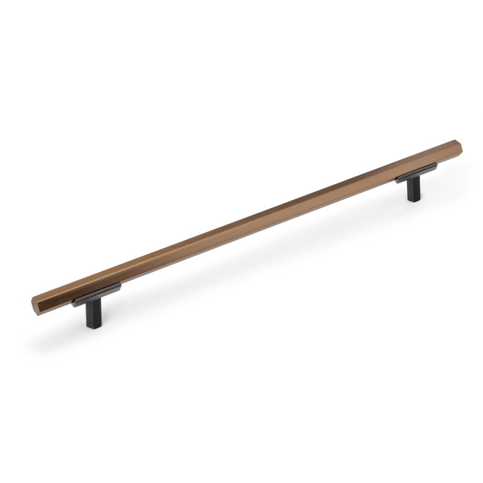Emuca Lote de 5 tiradores para mueble Riad, L232mm, intereje 192mm, Aluminio, Bronce Emuca Lote de 5 tiradores para mueble Riad, L232mm, intereje 192mm, Aluminio, Bronce